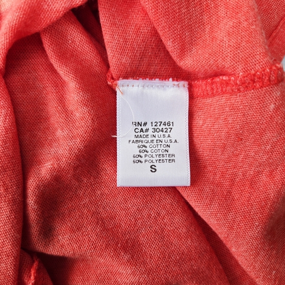 WILDFOX Don't Become A Shark Snack Swim Safely Tank Top Large Armholes Red Small - Picture 6 of 7